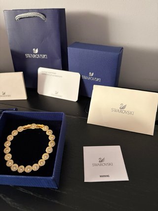 Pulsera Swarovski Dorada