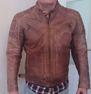 Chaqueta de cuero moto Quarter Mile Madison L