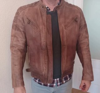 Chaqueta de cuero moto Quarter Mile Madison L