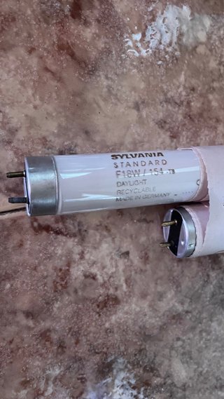 Lámpara de madera doble tubo LED