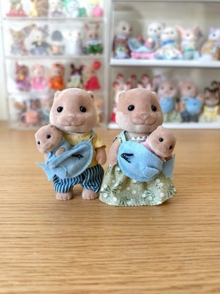 Familia Nutrias Sylvanian Families