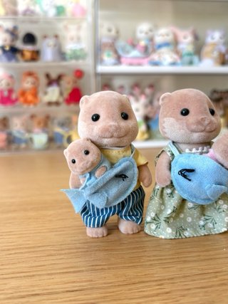 Familia Nutrias Sylvanian Families