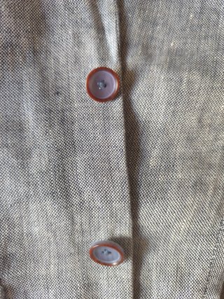 Traje 100% Lino Zara Man (Talla 46/38) - Azul Clar
