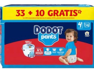 2 Paquetes Pañales Dodot Pants Talla 4