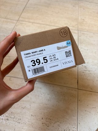 Bailarinas Vivaia Beige con Perlas, sin uso