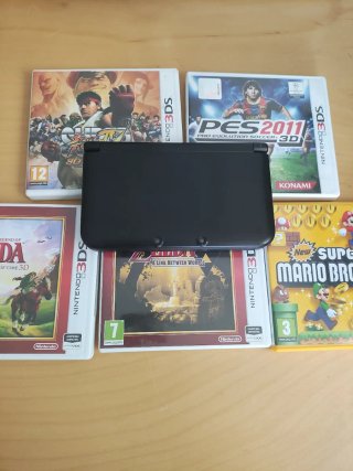 Nintendo 3DS Negra XL + 2 juegos