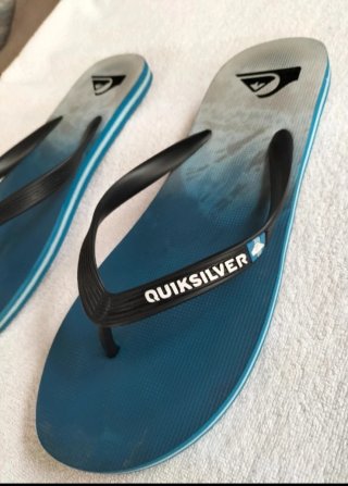 Chanclas Quiksilver Azul y Gris