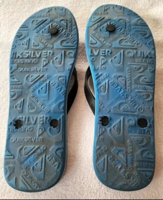 Chanclas Quiksilver Azul y Gris