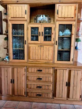 Mueble de salón roble hecho a medida