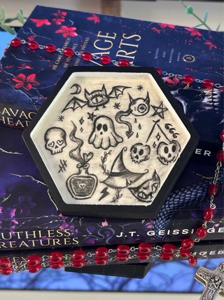Joyero Artesanal Gótico Místico Hexagonal