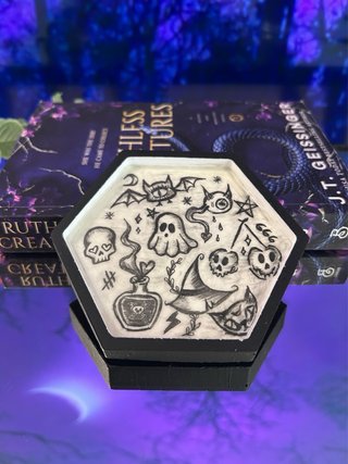 Joyero Artesanal Gótico Místico Hexagonal
