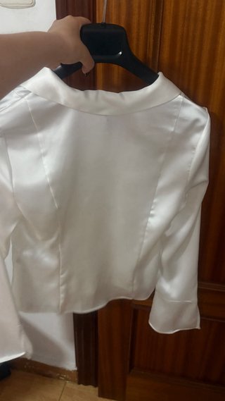 Camisa Bershka Blanca Talla M Sin Estrenar