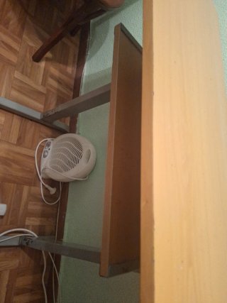 Mesa de estudio madera y metal