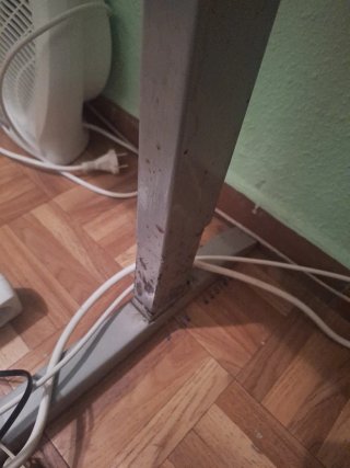 Mesa de estudio madera y metal