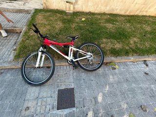 Bicicleta Montaña Decathlon Roja