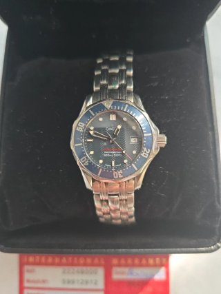 Reloj Omega Mujer Esfera Azul Acero