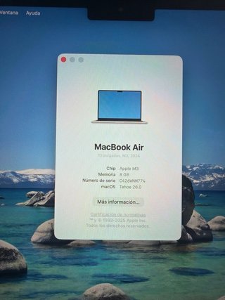 MacBook Air M3 13” 2024 8GB 256GB SSD