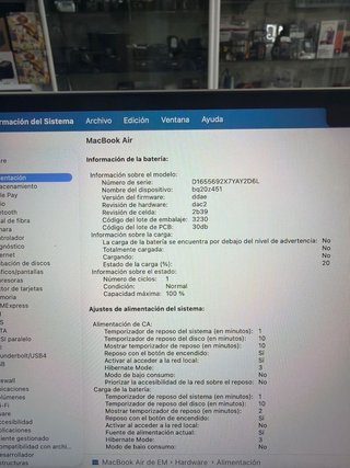 MacBook Air M3 13” 2024 8GB 256GB SSD
