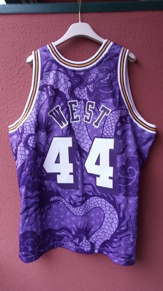 Camiseta Lakers Mitchell & Ness XL Morada Dragón
