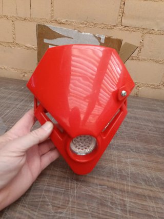 Faro Delantero Trial/Enduro Rojo LED