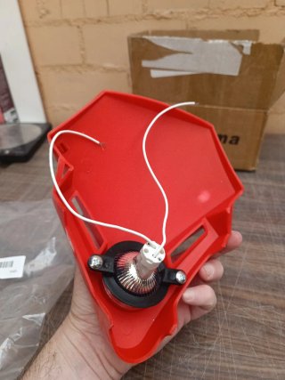 Faro Delantero Trial/Enduro Rojo LED