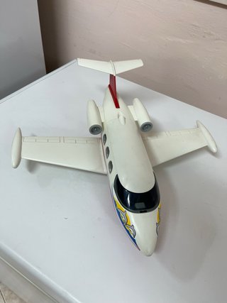 Avión Playmobil Blanco con Delfines