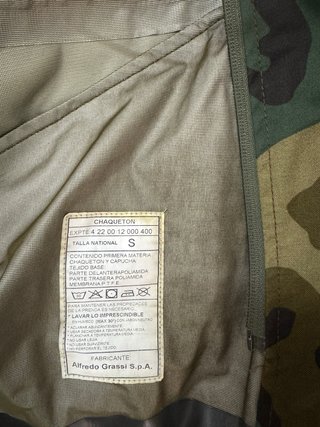 Traje nieve impermeable Boscoso Ejército
