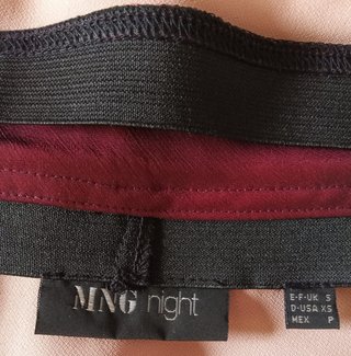 Falda larga Mango roja
