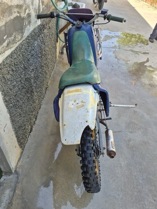 Moto Hispana Enduro Azul/Verde/Morado