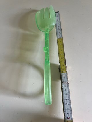Pinza per insalata in plastica trasparente