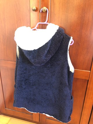 Chaleco de pelo mujer invierno con capucha