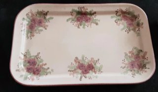 Servizio caffè ceramica decorato fiori