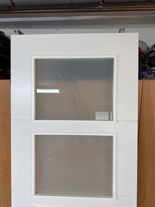 Puerta corredera de cocina madera lacada