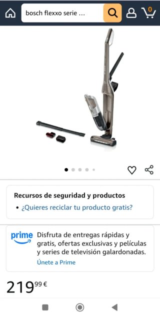 Aspirador barredor Bosch Flexxo Gen2 Serie 4