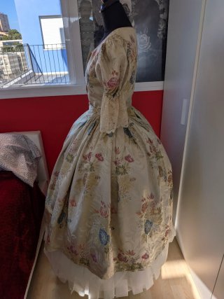 Traje Fallera Alicante Beige Multicolor
