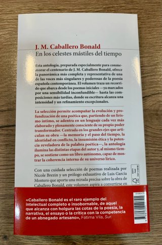 En los celestes mástiles del tiempo.