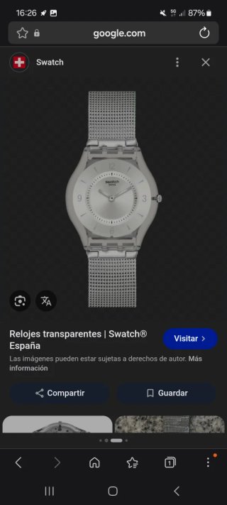 Reloj Swatch Ultra Plano Oro y Plata pila nueva