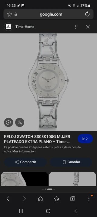 Reloj Swatch Ultra Plano Oro y Plata pila nueva