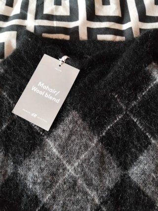 Jersey tipo chaleco de punto efecto mohair