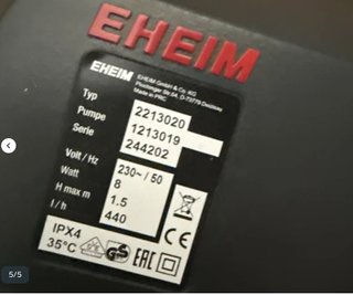 Acuario filtro externo Eheim Classic 250 Plus