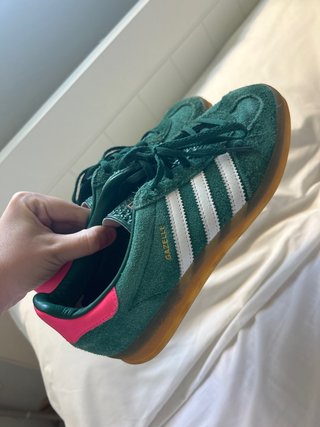 Adidas Gazelle unisex verde/rosa talla 39 1/3