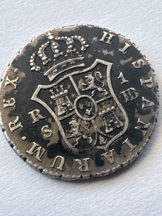 Moneda 1 real 1832 Sevilla JB Fernando VII
