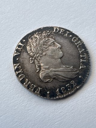 Moneda 1 real 1832 Sevilla JB Fernando VII
