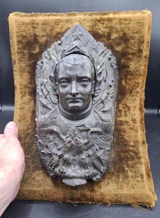 Efigie Bronce Napoleón con Águila Imperial