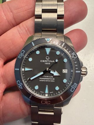 CERTINA DS Action 38mm Titanium Reloj