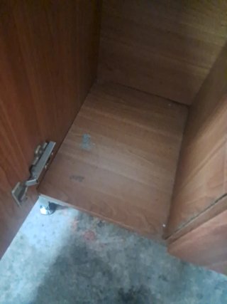 Mueble de baño madera y cerámica incluye cristal