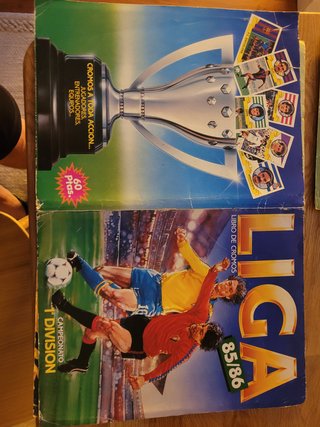 Lotes de portadas de álbumes de cromos de fútbol