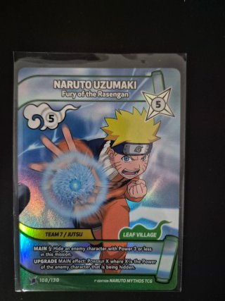 Naruto Uzumaki Fury of the Rasengan TCG