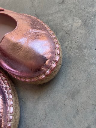 Alpargatas TOP 3 SHOES piel metalizadas 37