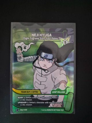 Neji Hyuga 116/130 Naruto Mythos TCG